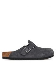 Birkenstock Klapki Boston 1031676 Szary. Szare klapki męskie Birkenstock, bez wzorów, ze skóry, bez zapięcia. Za 639.99 zł.