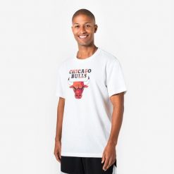 Koszulka do koszykówki unisex Tarmak NBA Chicago TS 900. Białe bluzki damskie TARMAK, xs, bez wzorów, z bawełny, sportowe, bez kołnierzyka, bez ramiączek. Za 89.99 zł.