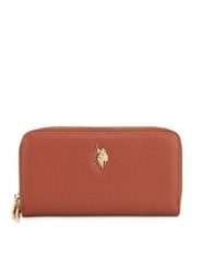 U.S. Polo Assn. Portfel BIUXT8382WVP Brązowy. Brązowe portfele damskie U.S. Polo Assn., z tworzywa sztucznego. Za 159.99 zł.