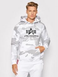 Alpha Industries Bluza Basic 178312C Szary Regular Fit. Szare bluzy męskie Alpha Industries, m, bez wzorów, z bawełny, bez ramiączek, bez kaptura. Za 269.99 zł.