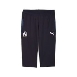 Spodnie dresowe OM 3/4 2025/26. Niebieskie spodnie sportowe męskie Puma, bez wzorów, z dresówki, do piłki nożnej. Za 314.00 zł.