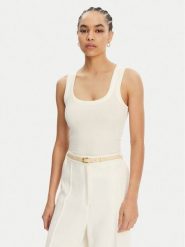 JACQUEMUS Top 241JS158-2032 Écru Regular Fit. Topy damskie JACQUEMUS, xs, bez wzorów, z bawełny, bez kołnierzyka, bez ramiączek. Za 539.99 zł.