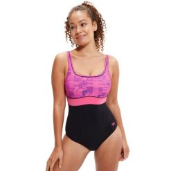 Strój Kąpielowy Speedo Shaping Contour Eclipse – Czarno-Różowy – Rozmiar 46. Czarne stroje kąpielowe damskie Speedo, l, bez wzorów. Za 1,780.45 zł.