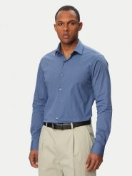 Calvin Klein Koszula Essentials LV019EU037 Niebieski jasny Slim Fit. Niebieskie koszule męskie Calvin Klein, m, bez wzorów, z bawełny, biznesowe, bez kołnierzyka, bez ramiączek. Za 329.99 zł.