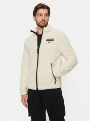 Napapijri Polar Tynik NP0A4IA9 Beżowy Regular Fit. Brązowe bluzy sportowe męskie Napapijri, l, bez wzorów, z polaru, bez kaptura. Za 559.99 zł.