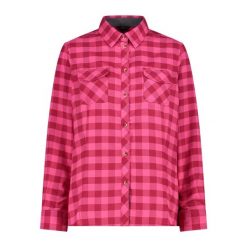 Damska koszula z długim rękawem z poliestru CMP. Czerwone koszule damskie CMP, bez wzorów, bez kołnierzyka, bez ramiączek. Za 291.10 zł.