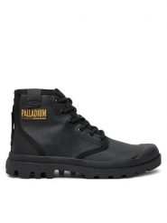 Palladium Trapery PAMPA HI COATED 74375-008-M Czarny. Czarne buty zimowe męskie Palladium, bez wzorów, z materiału, bez obcasa, bez zapięcia. Za 249.99 zł.