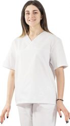 Visent Bluza piekarska piekarza bluza gastronomiczna biała unisex L. Białe bluzy damskie Visent, l, bez wzorów, bez ramiączek, bez kaptura. Za 36.00 zł.