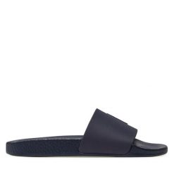 Klapki Polo Ralph Lauren. Niebieskie klapki damskie Polo Ralph Lauren, bez wzorów, bez zapięcia. Za 219.99 zł.