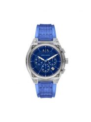 Armani Exchange Zegarek Rafael Chronograph AX4166 Niebieski. Niebieskie zegarki męskie Armani Exchange, bez wzorów. Za 689.99 zł.