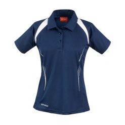 Damska Koszulka Polo Team Spirit. Niebieskie koszulki sportowe damskie SPIRO, bez wzorów, bez ramiączek. Za 98.99 zł.