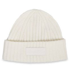 Czapka Tommy Hilfiger. Białe czapki damskie Tommy Hilfiger, na zimę, bez wzorów. Za 269.99 zł.