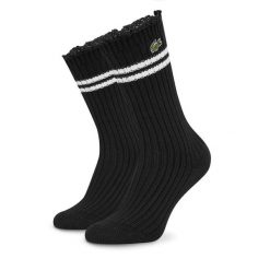 Skarpety długie Lacoste. Czarne skarpetki damskie Lacoste, bez wzorów. Za 129.99 zł.