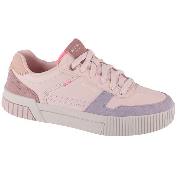 Buty sportowe Sneakersy damskie, Jade - Stylish Type. Czerwone obuwie sportowe damskie Skechers, bez wzorów, z materiału, bez zapięcia, trekkingowe, Skechers Sport. Za 259.99 zł.