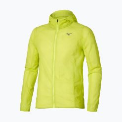 Kurtka do biegania męska Mizuno Tech Light Hooded. Żółte kurtki męskie Mizuno, m, bez wzorów, z materiału, bez kaptura. Za 466.30 zł.