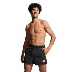 Kąpielówki męskie Puma, Track Shorts, czarne. Czarne kąpielówki męskie Puma, l, bez wzorów, z dresówki, krótkie. Za 216.99 zł.