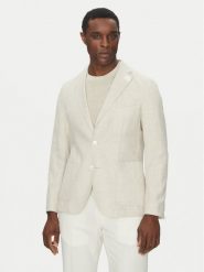 BOSS Marynarka C-Hanry-252 50540742 Écru Slim Fit. Marynarki męskie Boss, m, bez wzorów, z bawełny, bez kołnierzyka, bez ramiączek. Za 1,169.00 zł.