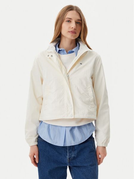 Tommy Jeans Kurtka przejściowa Essential DW0DW20439 Écru Regular Fit. Kurtki damskie Tommy Jeans, m, bez wzorów, z jeansu, bez kaptura. Za 349.99 zł.