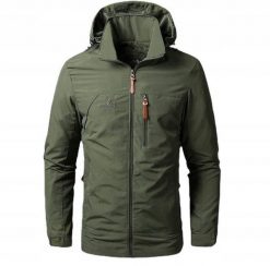 KURTKA MĘSKA PRZECIWDESCZOWA Softshell KHAKI Wodoodporna WIATRÓWKA roz. XL. Brązowe kurtki męskie ITIMPORT, m, bez wzorów, z softshellu, bez kaptura. Za 346.45 zł.