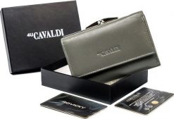4U Cavaldi Portfel damski ze skóry naturalnej z portmonetką na bigiel, RFID Cavaldi Nie dotyczy. Portfele damskie 4U Cavaldi, ze skóry. Za 114.59 zł.