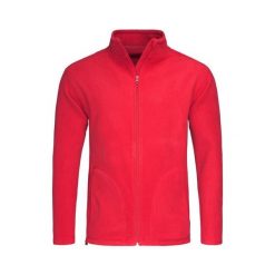 Męska Zwykła Bluza Polarowa. Czerwone bluzy sportowe męskie Stedman, na zimę, m, bez wzorów, z polaru, bez kaptura. Za 124.99 zł.