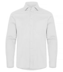 Clique Stretch Shirt L/S – koszula z długim rękawem stretch – White. Białe koszule męskie CLIQUE, l, bez wzorów, z bawełny, bez kołnierzyka, bez ramiączek. Za 189.82 zł.