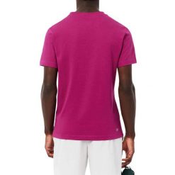 T-shirt Lacoste Core Performance Th2042. Czerwone t-shirty damskie Lacoste, l, bez wzorów, z jersey, sportowe, bez kołnierzyka, bez ramiączek. Za 330.10 zł.