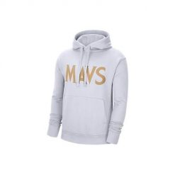 Bluza sportowa męska Nike Nba Dallas Mavericks City Edition. Białe bluzy sportowe męskie Nike, m, bez wzorów, z kapturem. Za 387.00 zł.