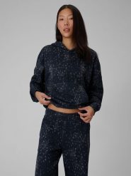 4F Bluza dresowa loose z kapturem damska - szara XL. Szare bluzy damskie 4F, l, bez wzorów, z dresówki, klasyczne, bez ramiączek, z kapturem. Za 199.99 zł.