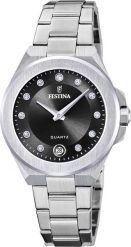 Zegarek damski Festina F20700-6 CYRKONIE srebrny. Szare zegarki damskie Festina, srebrne. Za 718.63 zł.