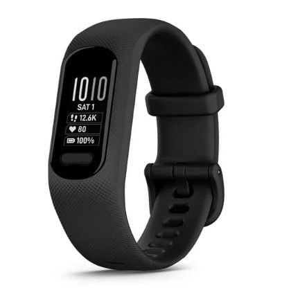 Garmin Vivosmart 5 czarny duży. Czarne, cyfrowe zegarki sportowe Garmin, z aplikacjami, do biegania. Za 499.00 zł.