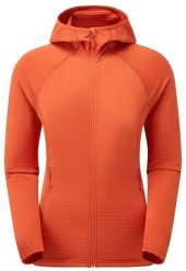 Bluza damska Montane Protium Lite Hoodie - saffron red. Czerwone bluzy damskie Helly Hansen, bez wzorów, bez ramiączek, bez kaptura. Za 408.06 zł.