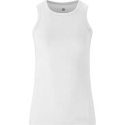 Damski tank top Athlecia Madilyn. Białe topy damskie Athlecia, bez wzorów, bez kołnierzyka, bez ramiączek. Za 113.50 zł.