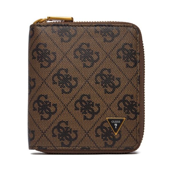 Portfel Guess. Brązowe portfele męskie Guess, z aplikacjami. Za 329.99 zł.