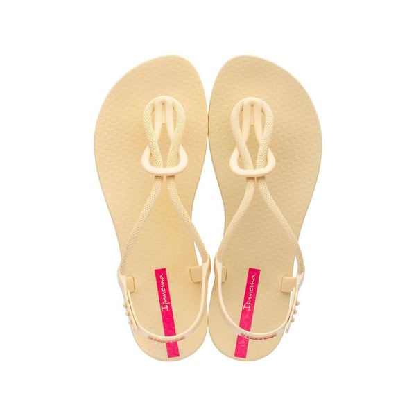 Sandały plażowe damskie Ipanema Trendy Fem. Żółte sandały damskie Ipanema, bez wzorów, z materiału, bez obcasa, bez zapięcia. Za 166.00 zł.