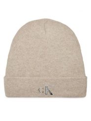 Calvin Klein Jeans Czapka Minimal Monogram Beanie K60K611542 Szary. Szare czapki damskie Calvin Klein Jeans, na zimę, bez wzorów, z jeansu. Za 239.99 zł.