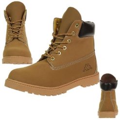 Buty na co dzień unisex KAPPA KOMBO MID za kostkę wysokie ocieplane. Brązowe buty zimowe męskie Kappa, na zimę, bez wzorów, za kostkę, bez obcasa, bez zapięcia. Za 143.00 zł.