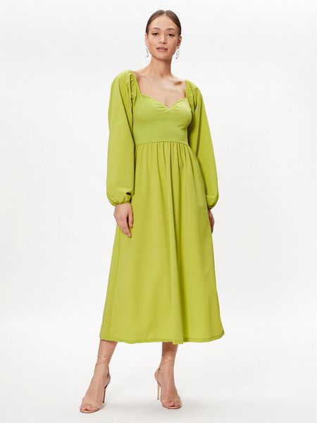 Gestuz Sukienka codzienna Mist 10906893 Zielony Regular Fit. Zielone sukienki damskie Gestuz, na co dzień, m, bez wzorów, z wiskozy, bez kołnierzyka, bez ramiączek, proste. Za 379.99 zł.