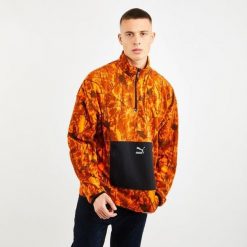 Męska bluza Puma Double Vision z kapturem. Czarne bluzy sportowe męskie Puma, m, bez wzorów, z bawełny, z kapturem. Za 306.99 zł.