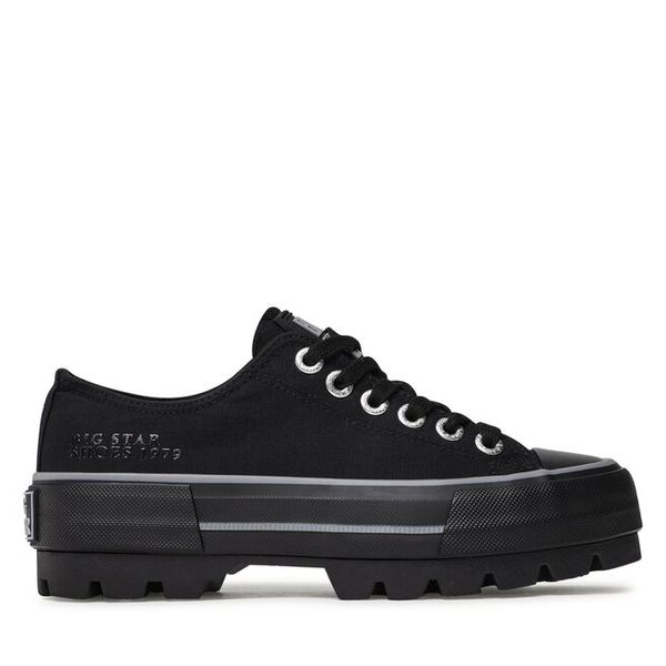 Trampki Big Star Shoes. Brązowe trampki i tenisówki damskie BIG STAR SHOES, bez wzorów, bez zapięcia. Za 129.99 zł.