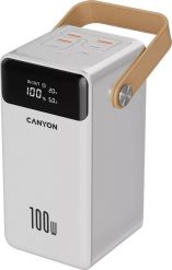 CANYON Powerbank OnPower 610 Aluminium 60000 mAh PD100W Biały. Białe powerbanki Canyon. Za 403.42 zł.