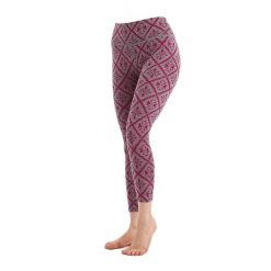 Venus - Legginsy termoaktywne (100% Merino / 230g/m²). Czerwone bielizna sportowa damska WOOLONA, m, bez wzorów, z wełny. W wyprzedaży za 351.00 zł.