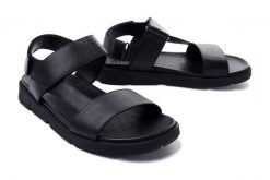 GEOX U.XAND U15BGB 0003C C9999 black, sandały męskie. Czarne sandały męskie Geox, na lato, bez wzorów, bez zapięcia. Za 343.92 zł.