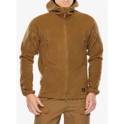 Kurtka polarowa Helikon-Tex Patriot Mk2. Brązowe kurtki męskie HELIKON-TEX, bez wzorów, z polaru, sportowe, bez kaptura. Za 366.99 zł.