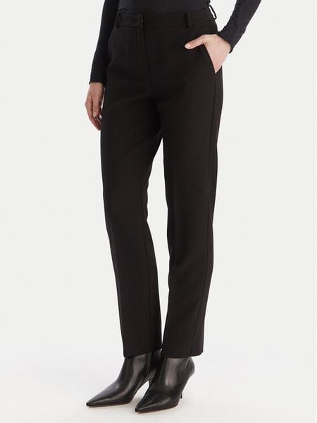 Marella Spodnie materiałowe Eresia 2525136062 Czarny Regular Fit. Czarne spodnie materiałowe damskie Marella, bez wzorów, z materiału. Za 289.99 zł.