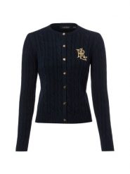 Lauren Ralph Lauren Kardigan Kobiety Bawełna niebieski, L. Niebieskie kardigany damskie Lauren Ralph Lauren, l, bez wzorów, z bawełny, eleganckie, bez kołnierzyka. Za 949.95 zł.
