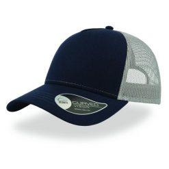 Czapka trucker bawełniana Atlantis Headwear Rapper. Niebieskie czapki damskie 8C PLUS, bez wzorów, z bawełny. Za 52.30 zł.