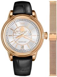 Zegarek damski Aviator V.1.33.2.251.4BM-SET różowe złoto. Czerwone zegarki damskie AVIATOR, złote. Za 3,388.90 zł.