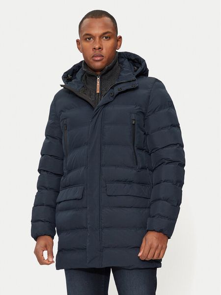 Geox Kurtka zimowa M4628L T3128 F1624 Granatowy Regular Fit. Niebieskie kurtki męskie Geox, na zimę, l, bez wzorów, z syntetyku, bez kaptura. Za 919.99 zł.