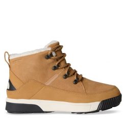 Botki The North Face. Brązowe botki damskie The North Face, bez wzorów, bez obcasa, na płaskiej podeszwie, bez zapięcia. Za 589.99 zł.